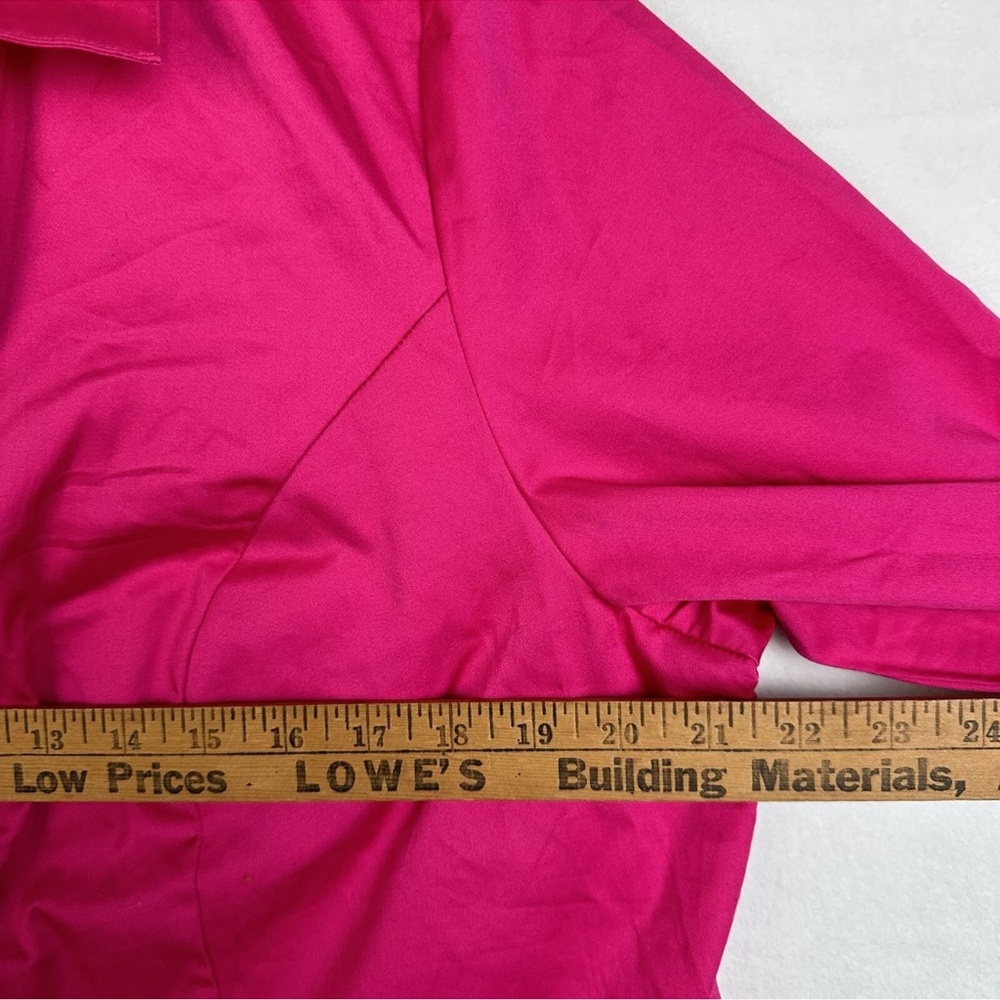 Lane Bryant Button Down Shirt Women’s Plus Size 18 Hot Pink 3/4 Sleeve NWT - Picture 6 of 14